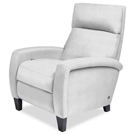 Contemporary Power Recliner with Track Arms